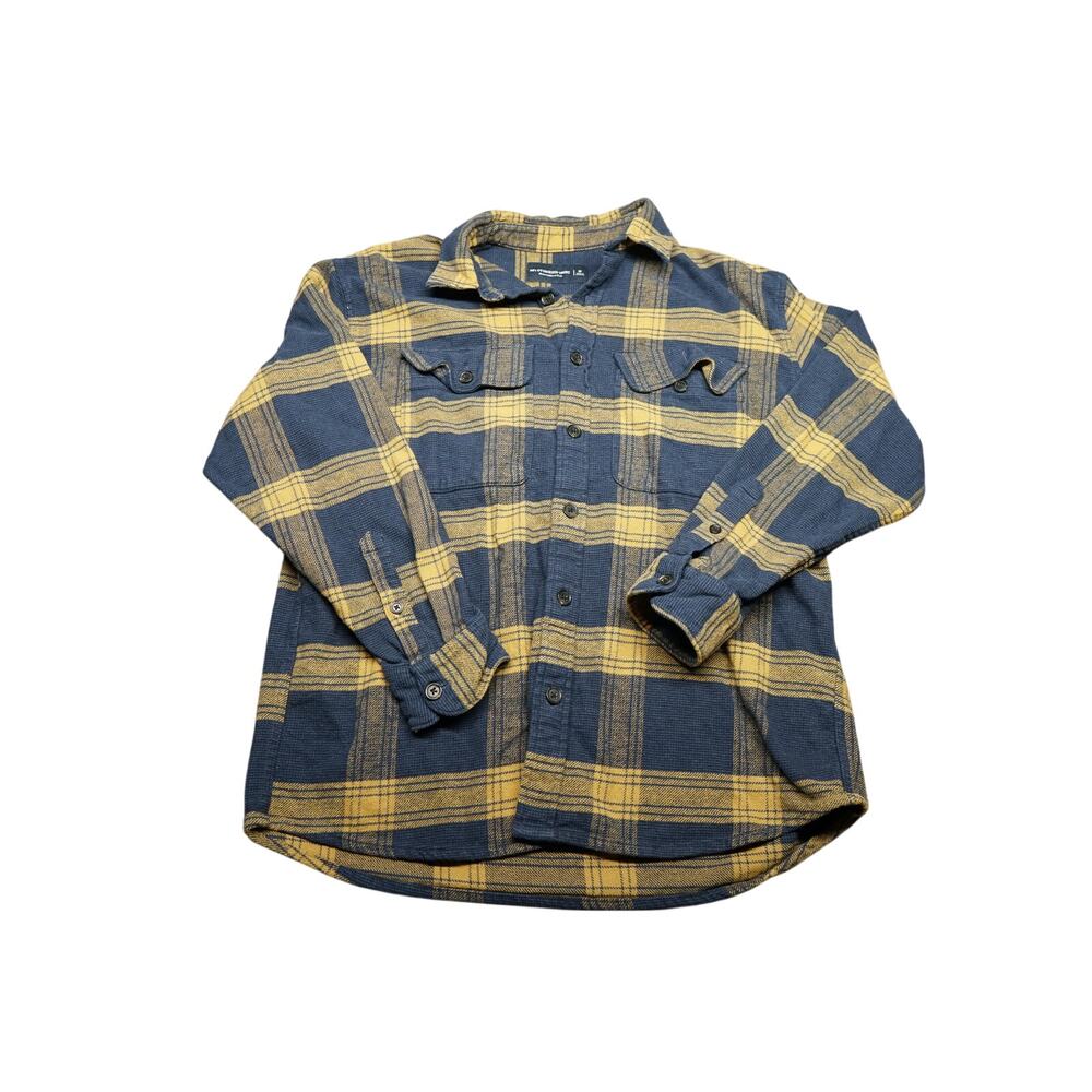 Abercrombie Fitch Flannel Plaid 90s oversized Shirt Jacket Shacket Mens Medium